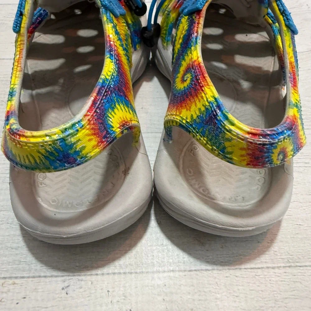 KEEN CNX Seacamp Gray Rainbow Tie-Dye Sport Sandals Washable child size 1